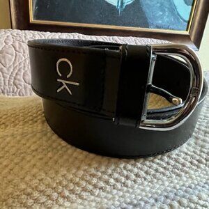 Calvin Klein Leather Belt New Without Tags